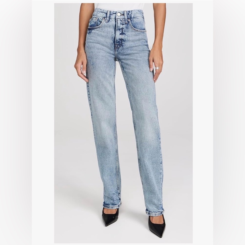 Good American Good Icon Straight Jeans (Indigo 712)